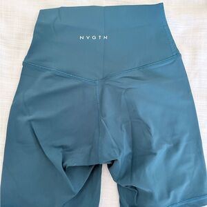 NVGTN Teal High-Waisted Shorts